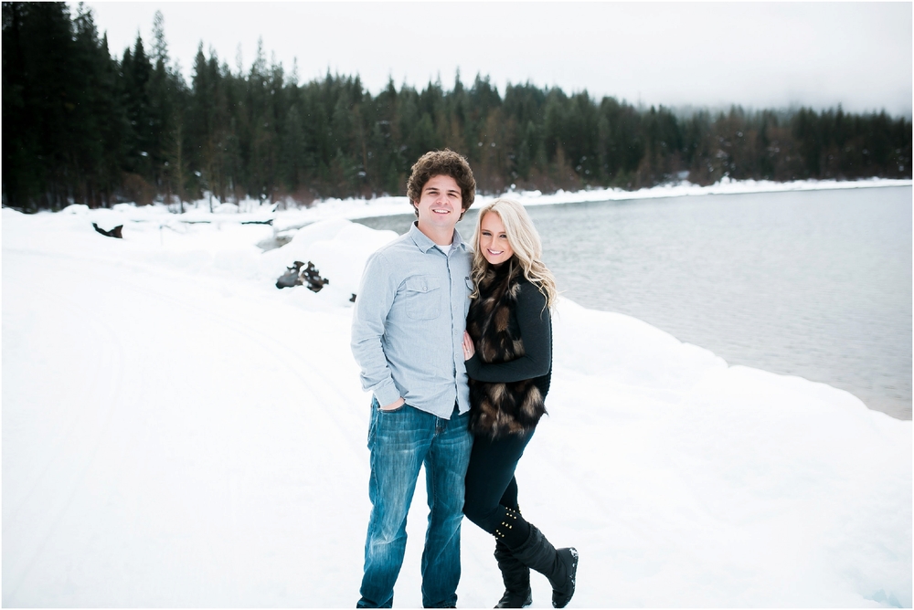 A Snowy Lake Wenatchee Engagement
