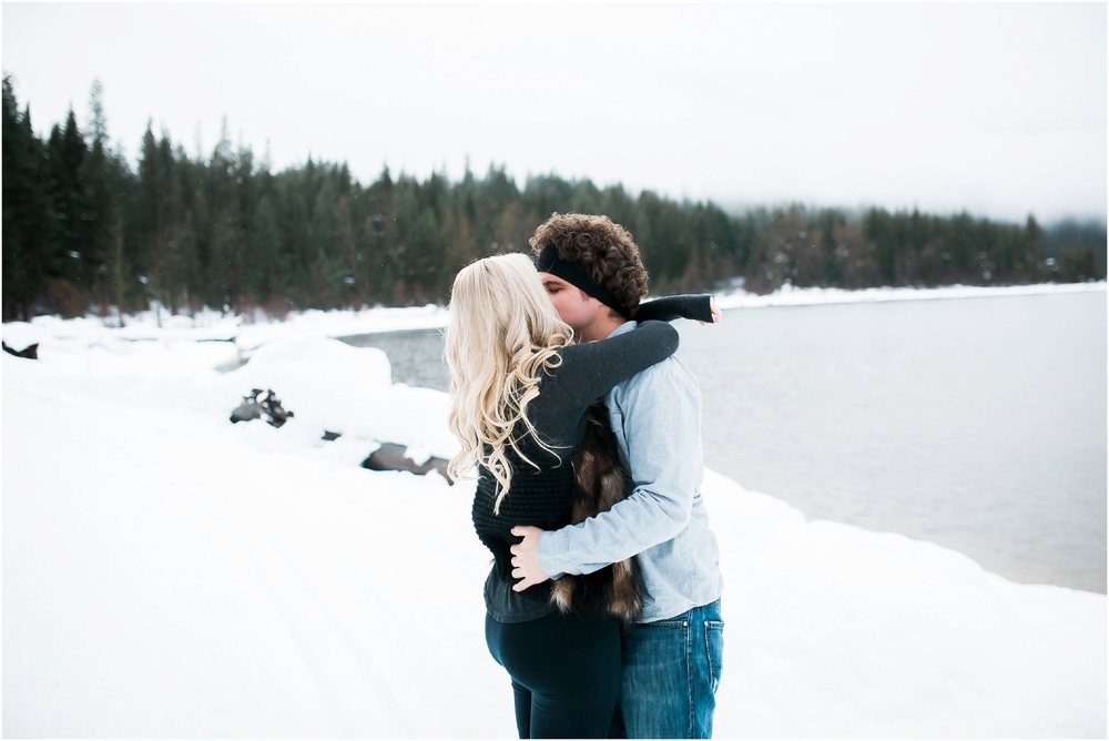 A Snowy Lake Wenatchee Engagement