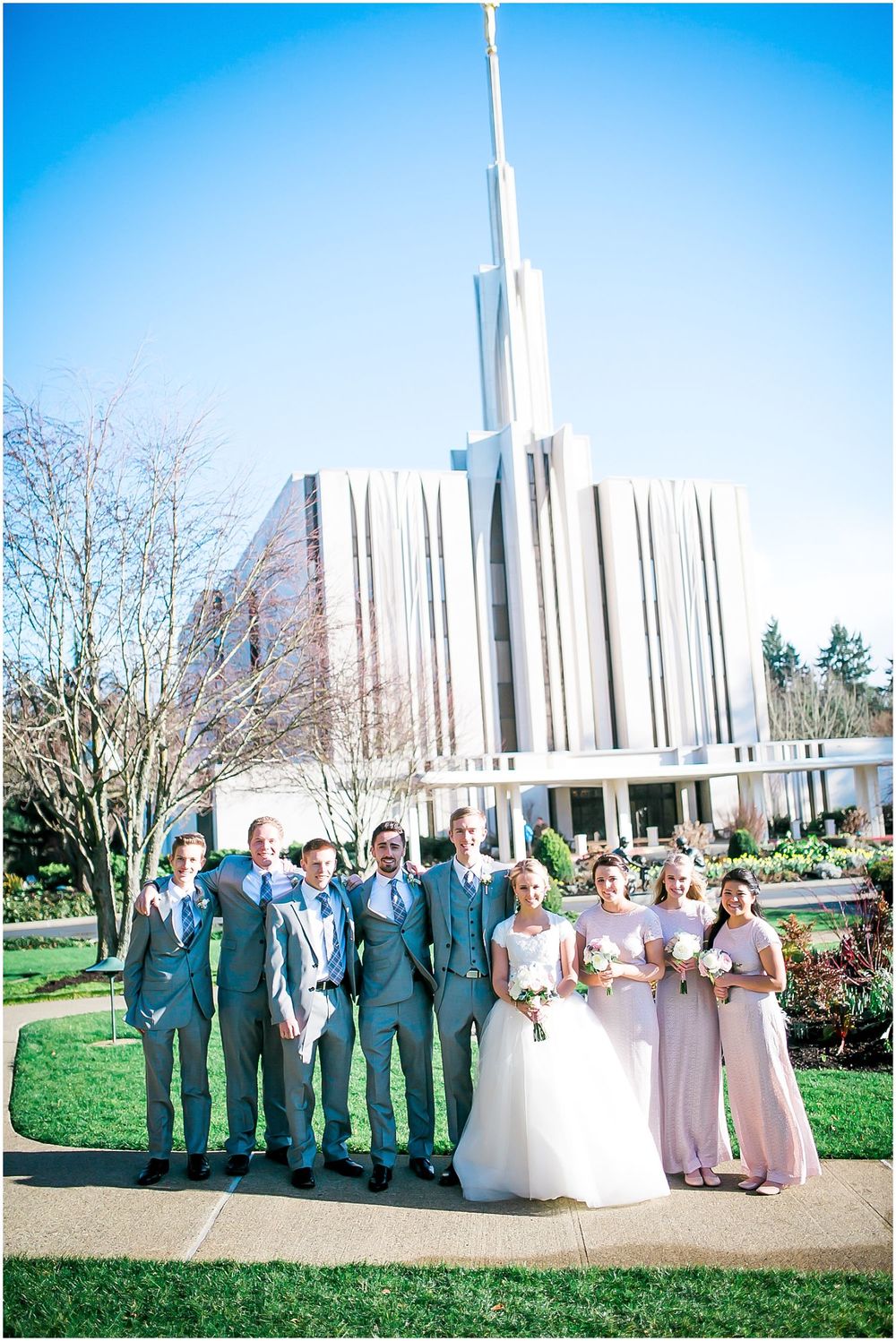 A Blush Pink Seattle LDS Temple Wedding