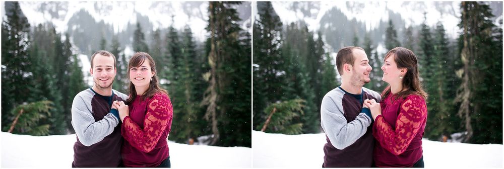 A Snowy Mountain Engagement at Alpental Snoqualmie Pass