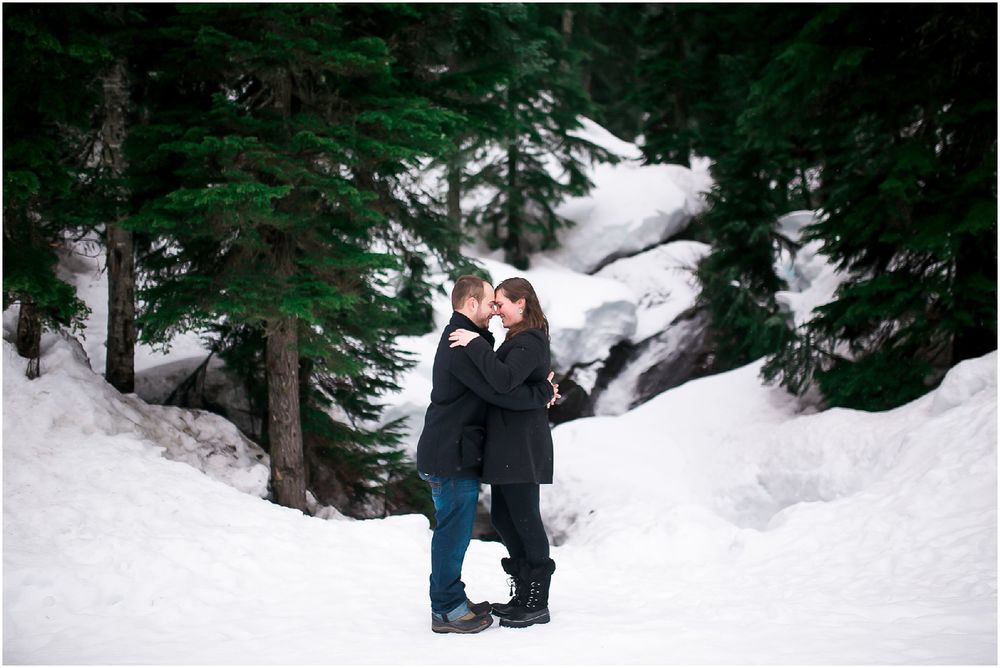 A Snowy Mountain Engagement at Alpental Snoqualmie Pass