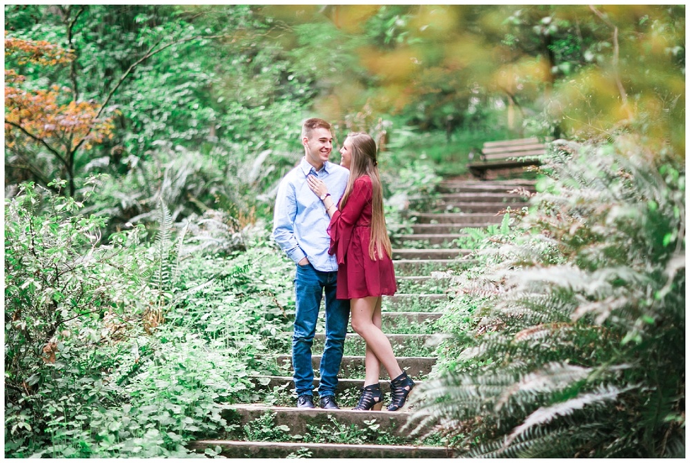 A Cloudy Spring Engagement at the Washington Park Arboretum