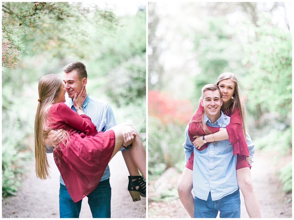 A Cloudy Spring Engagement at the Washington Park Arboretum