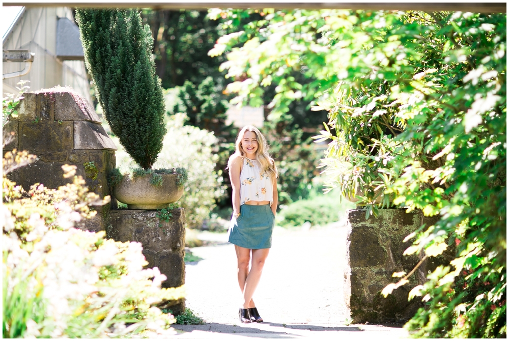 A Senior Portrait Session at the Washington Park Arboretum