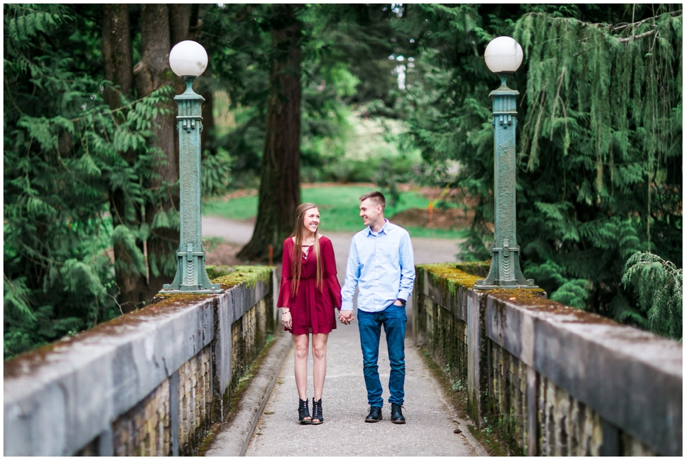 A Cloudy Spring Engagement at the Washington Park Arboretum