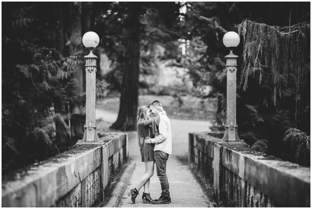 A Cloudy Spring Engagement at the Washington Park Arboretum