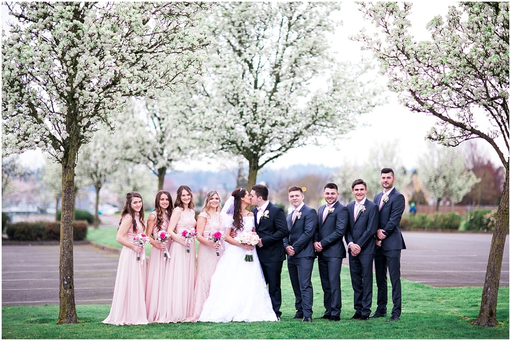 A Pink Cherry Blossom Wedding at Pickering Barn