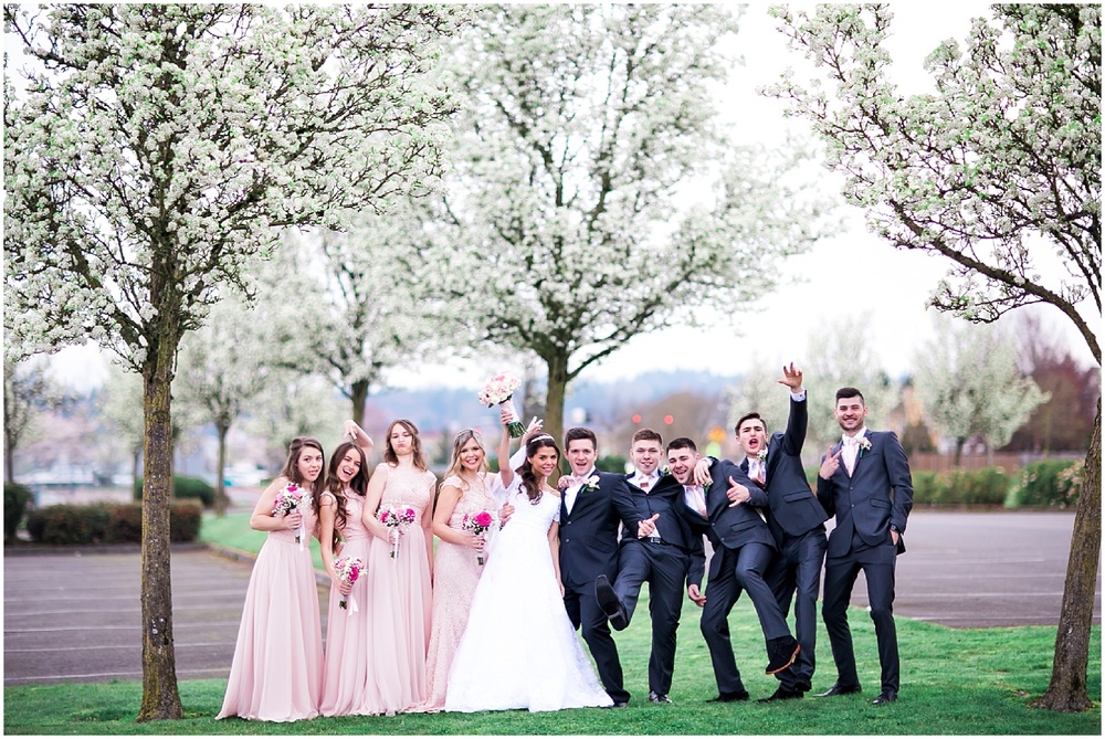 A Pink Cherry Blossom Wedding at Pickering Barn