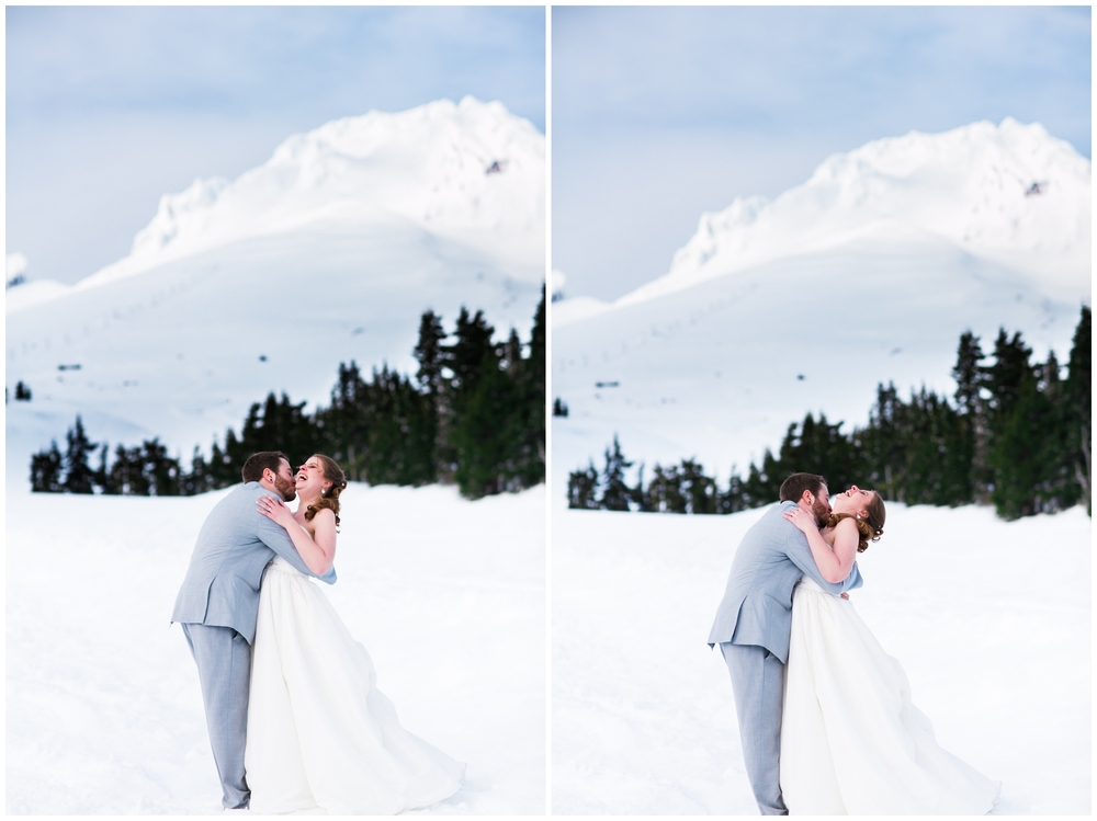 A Snowy Spring Wedding on Mt. Hood