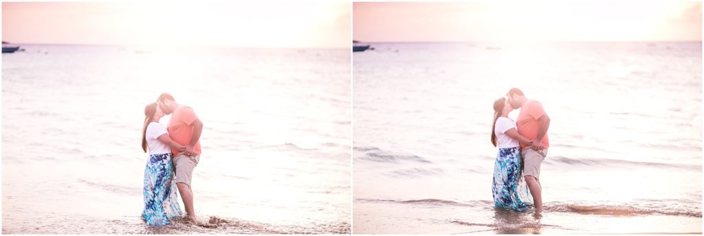 A Hawaii Sunset Newlywed Session