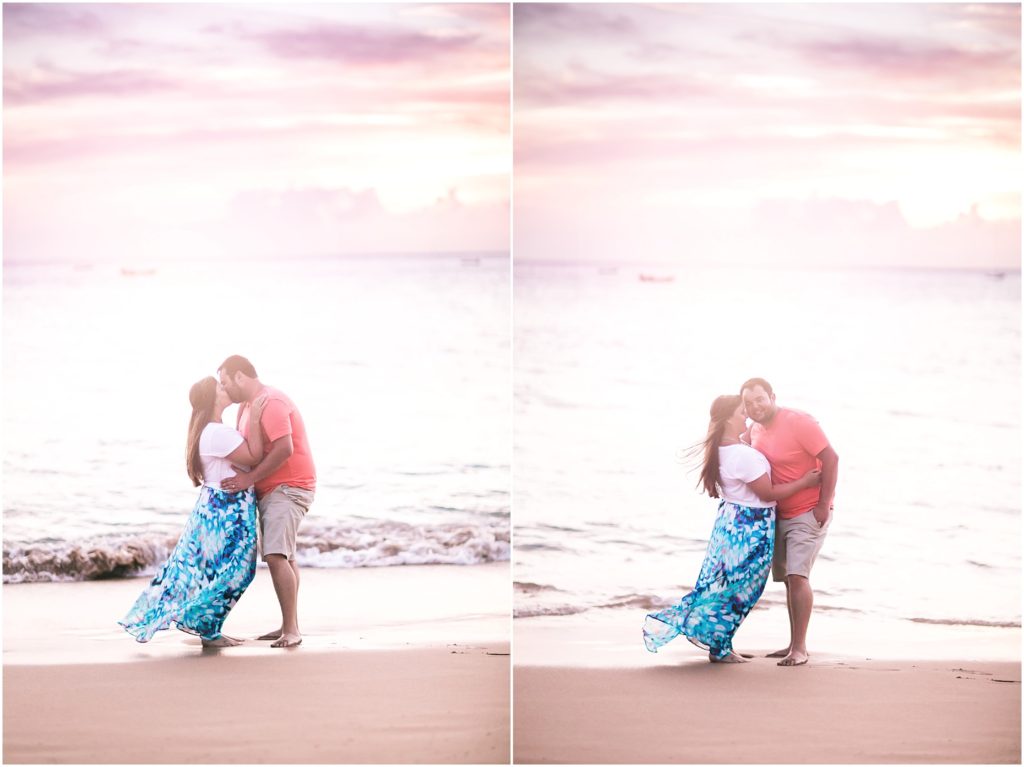 A Hawaii Sunset Newlywed Session