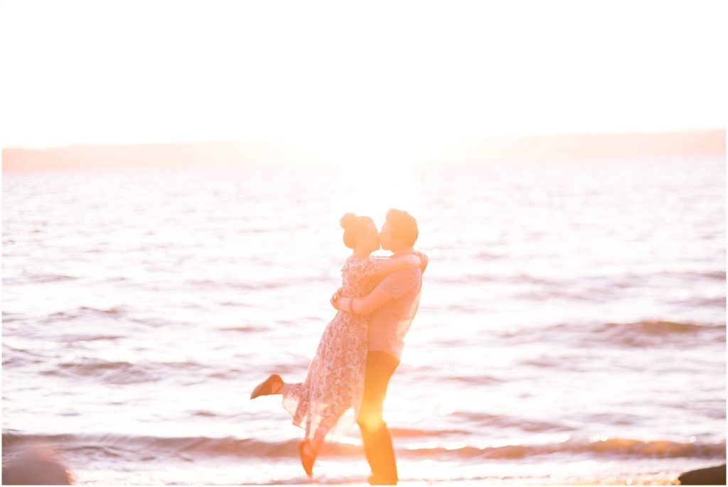 A Sunset Engagement Session at Kayak Point