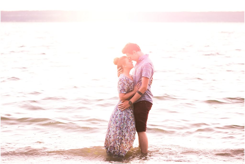 A Sunset Engagement Session at Kayak Point