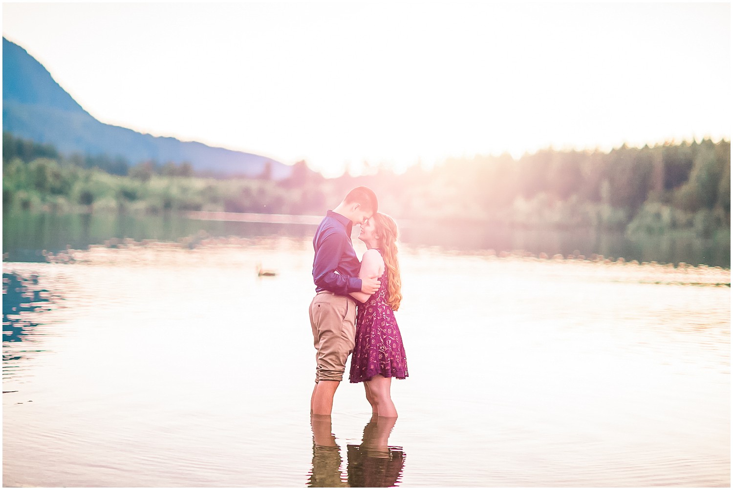 Sunset Rattlesnake Lake Engagement | Zack & Katelyn