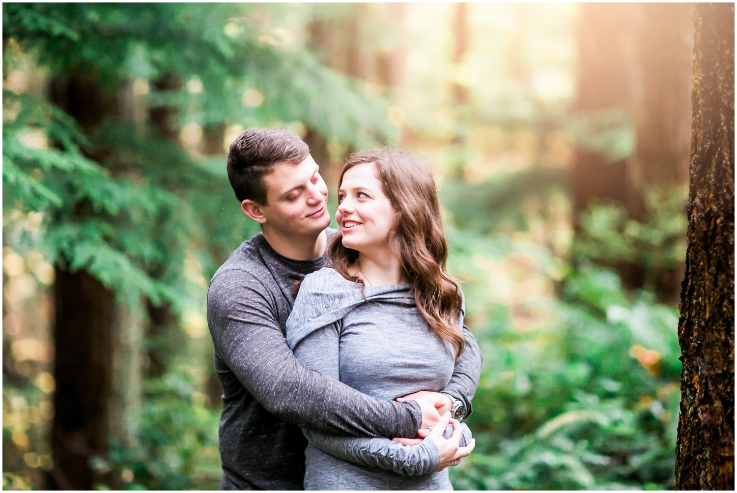 A Foggy Engagement Session at Forest Park