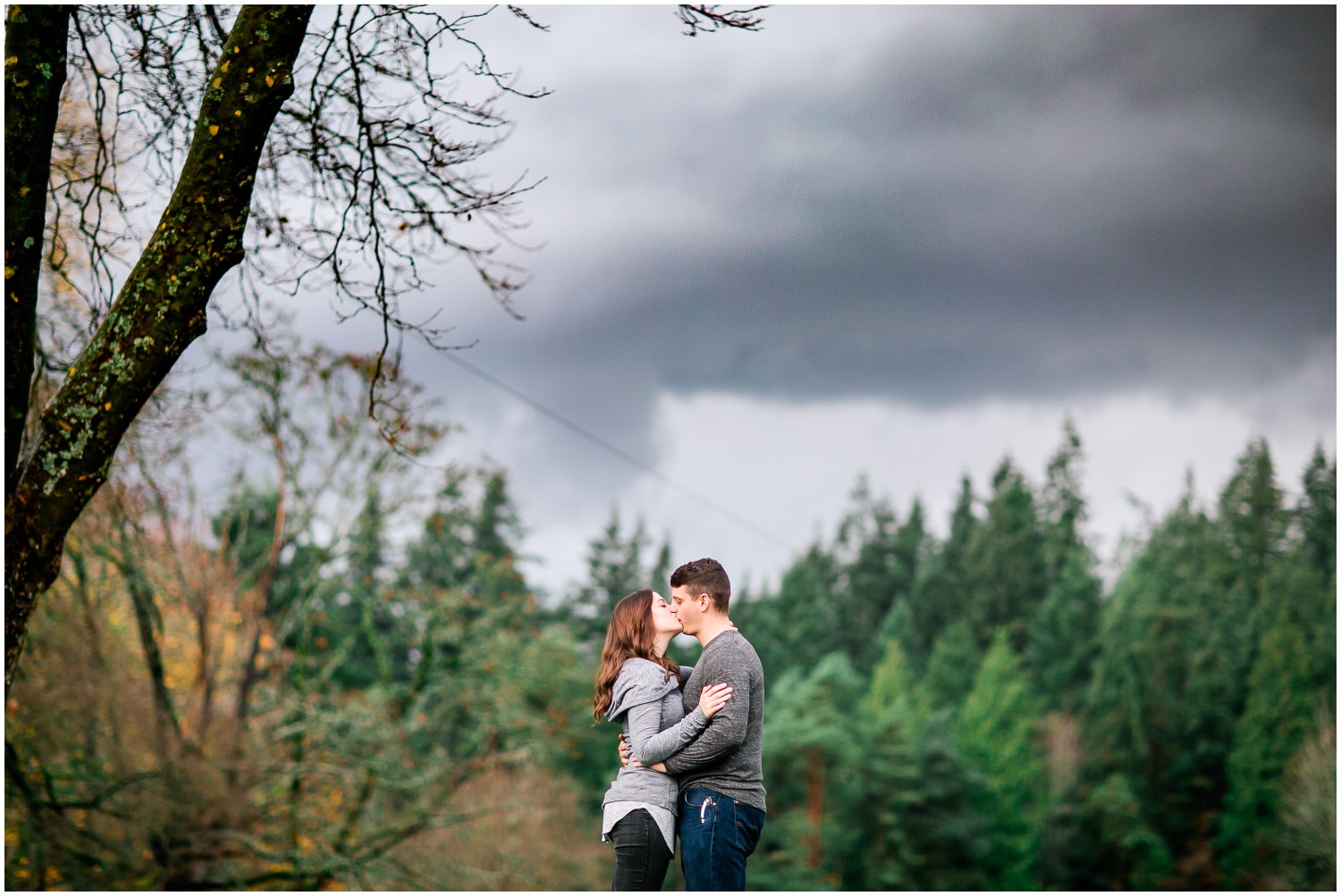 A Foggy Engagement Session at Forest Park