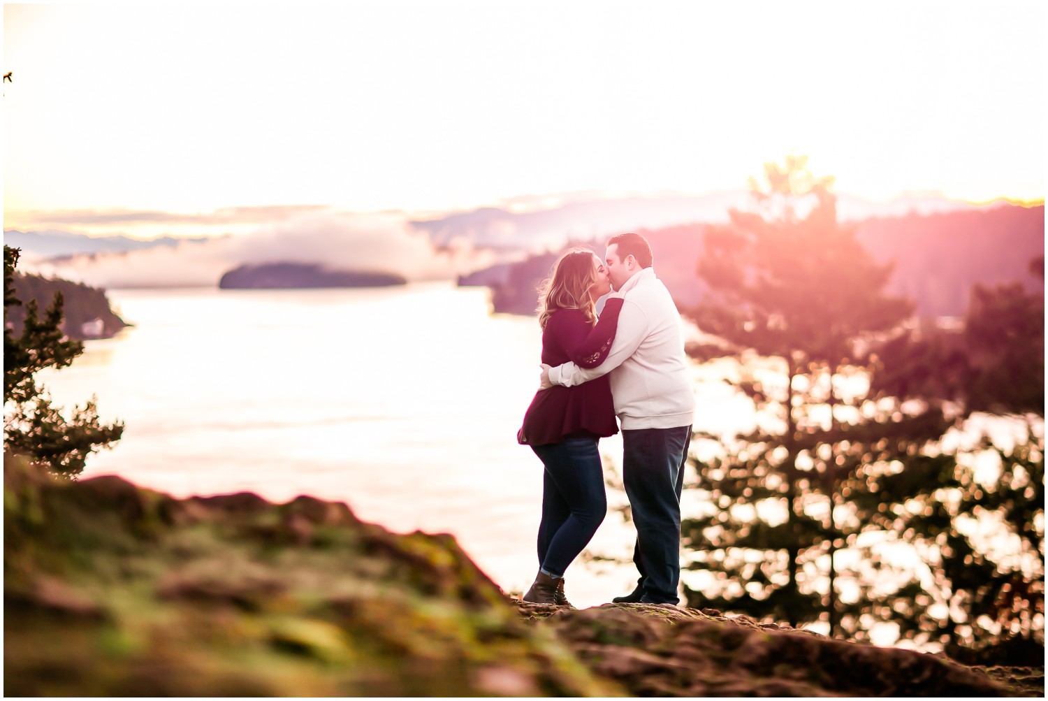 A Sunrise Engagement Session at Deception Pass Bridge