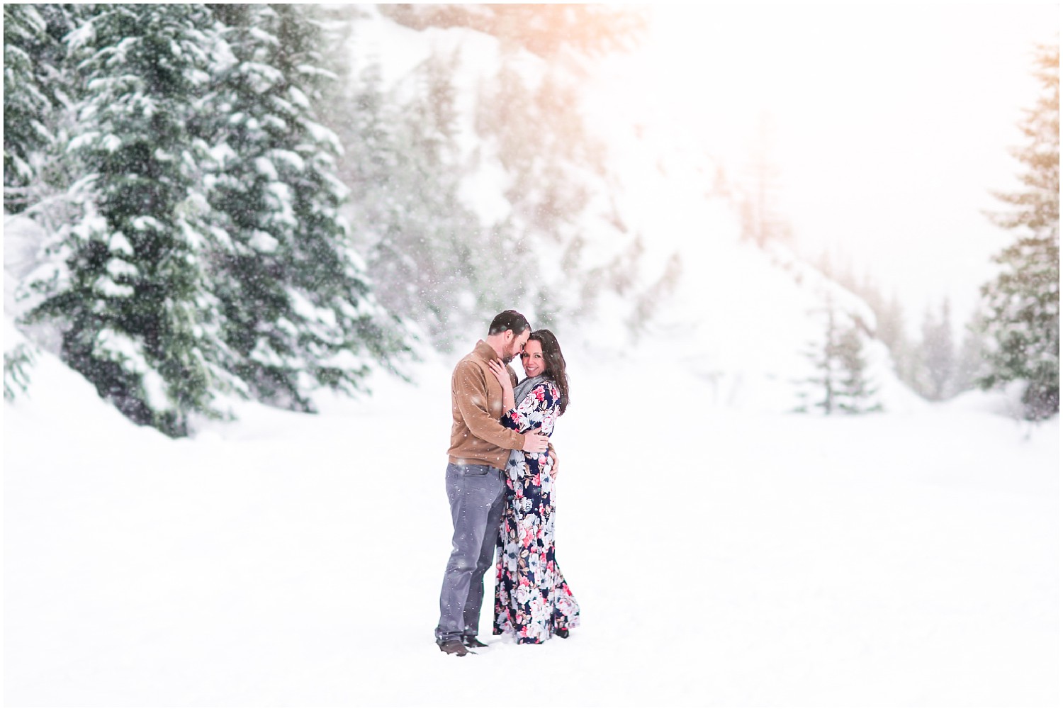 Winter Mt. Rainier Engagement | Sean & Lindsay