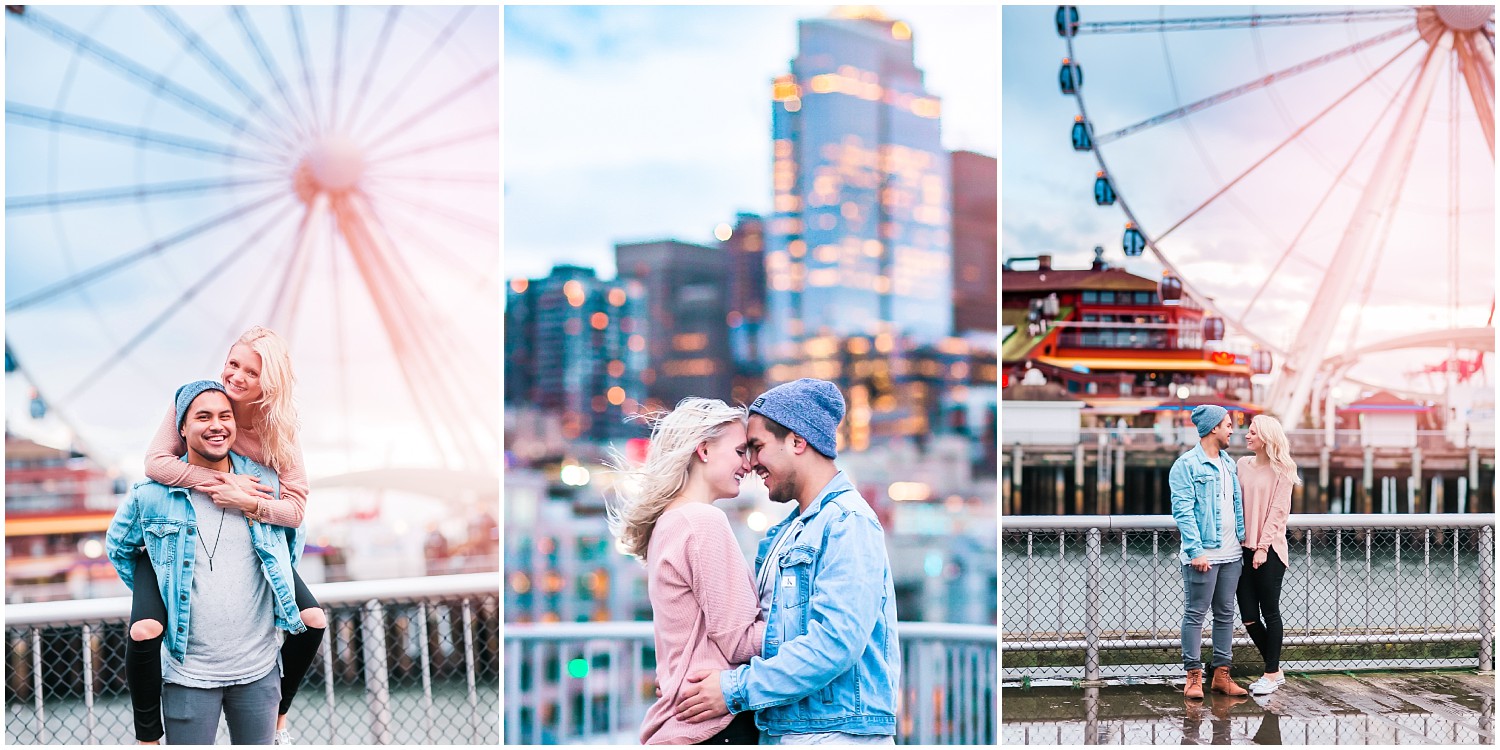 Stormy Downtown Seattle Engagement | Sean & Brittany