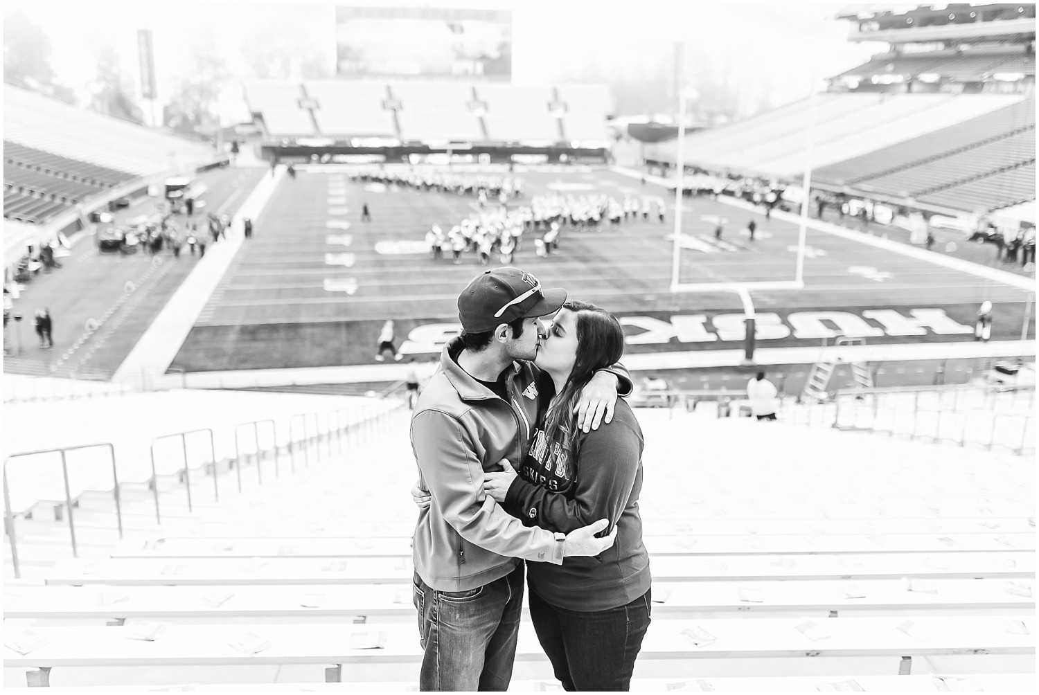 University of Washington Husky Stadium Engagement Session | Bryan & Angela