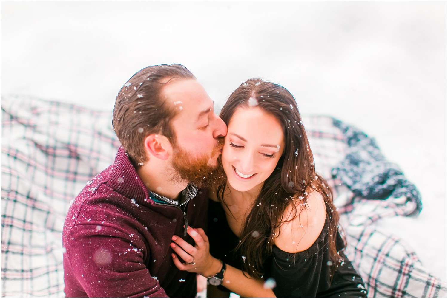 Snowy Alpental Engagement | Cole & Ashley