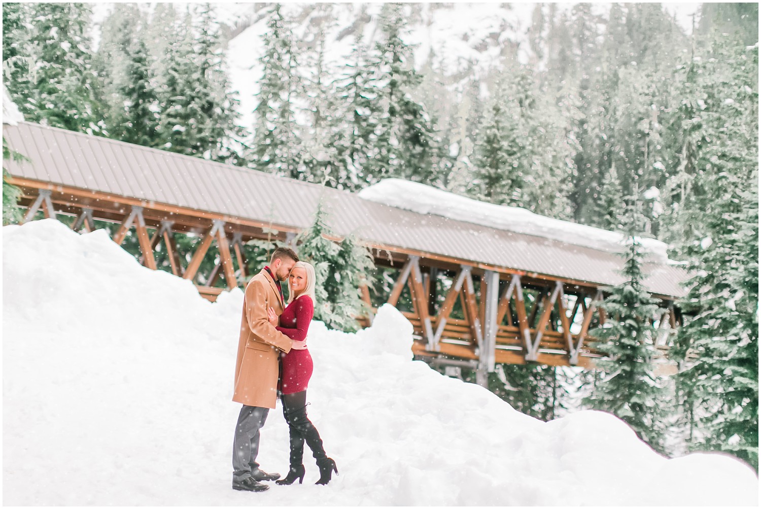 Winter Alpental Engagement | Bartosz & Kathryn