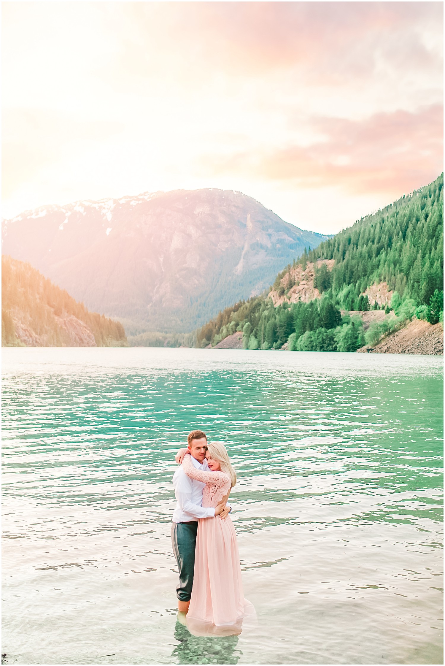 Sunset Diablo Lake Engagement | Michael & Brooke