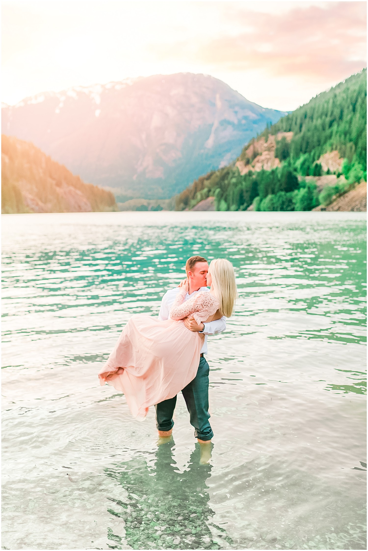 Sunset Diablo Lake Engagement | Michael & Brooke