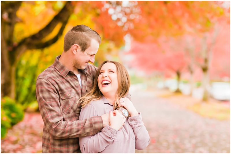 Autumn Bothell Landing Park Engagement Session | Nic & Brittany