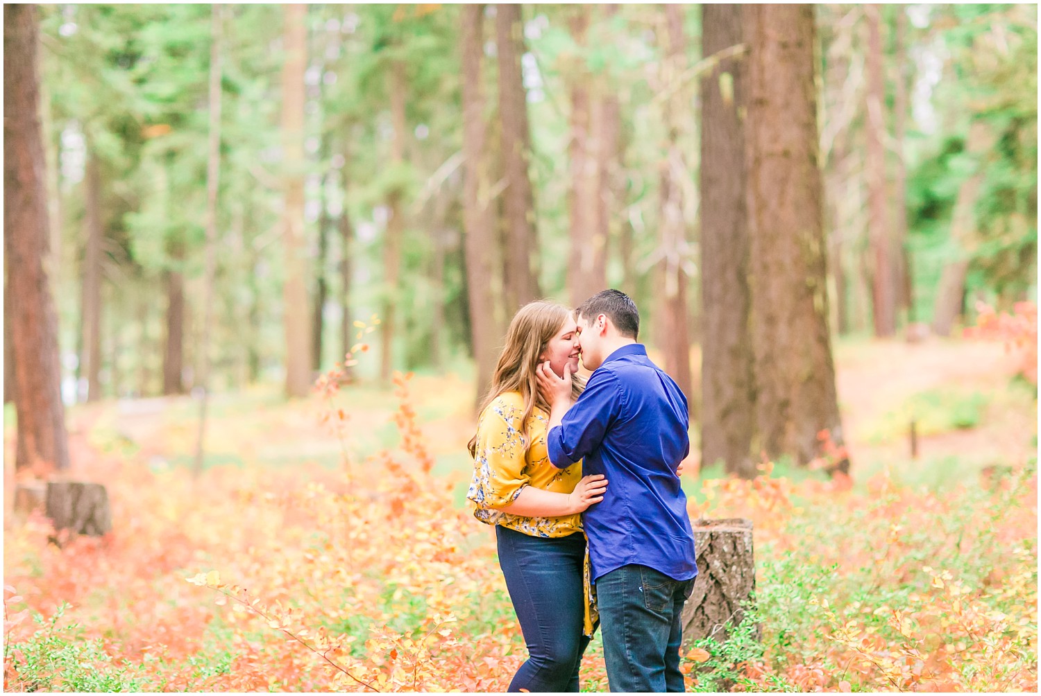 Autumn Lake Wenatchee Engagement Session | Jacob & Madeline
