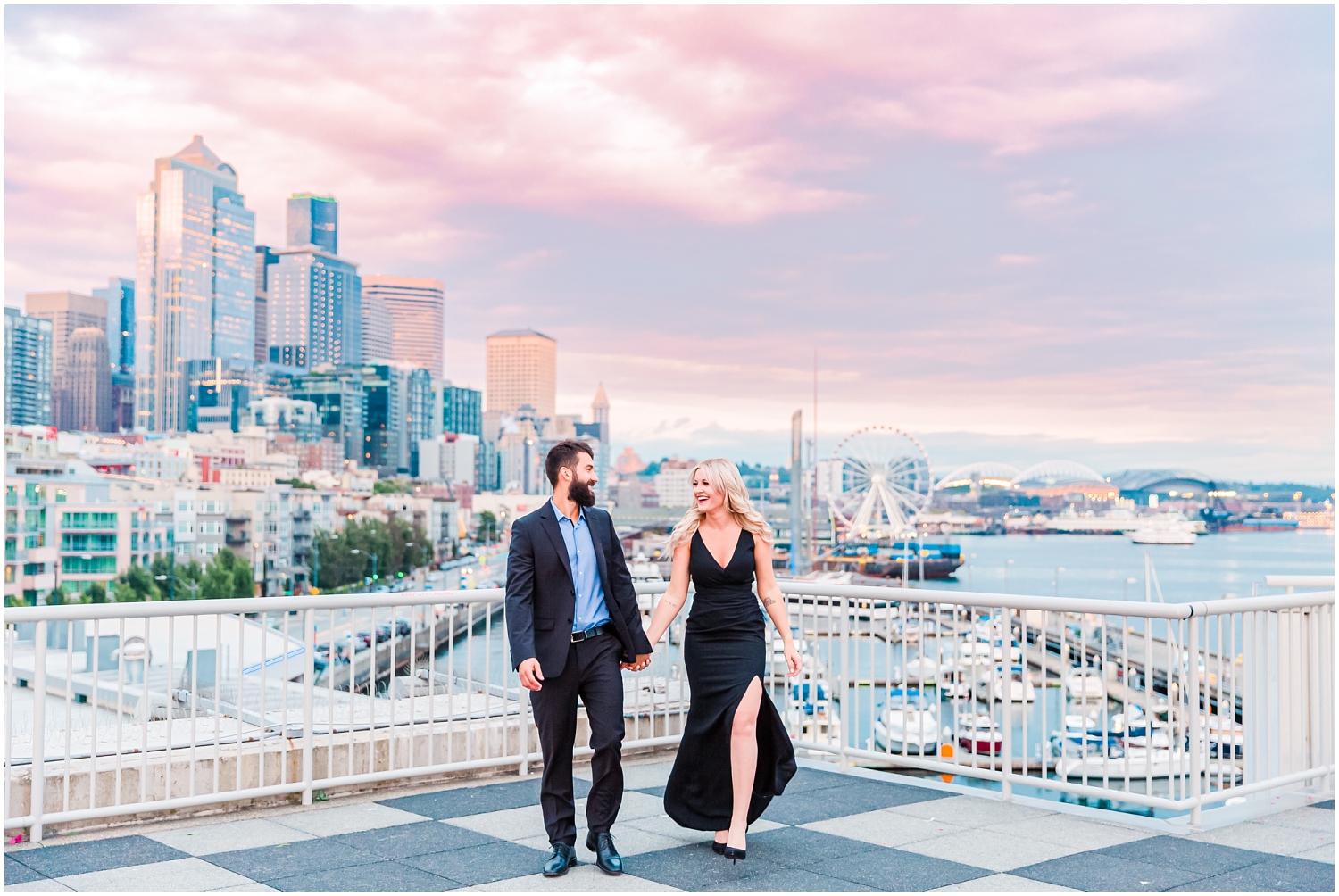 Downtown Seattle Waterfront Anniversary | Ryan & Robin