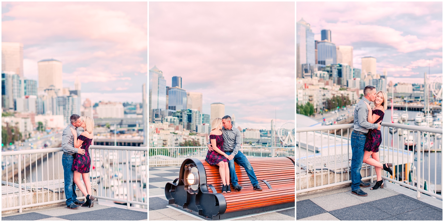 Downtown Seattle Waterfront Anniversary | Sean & Jessica