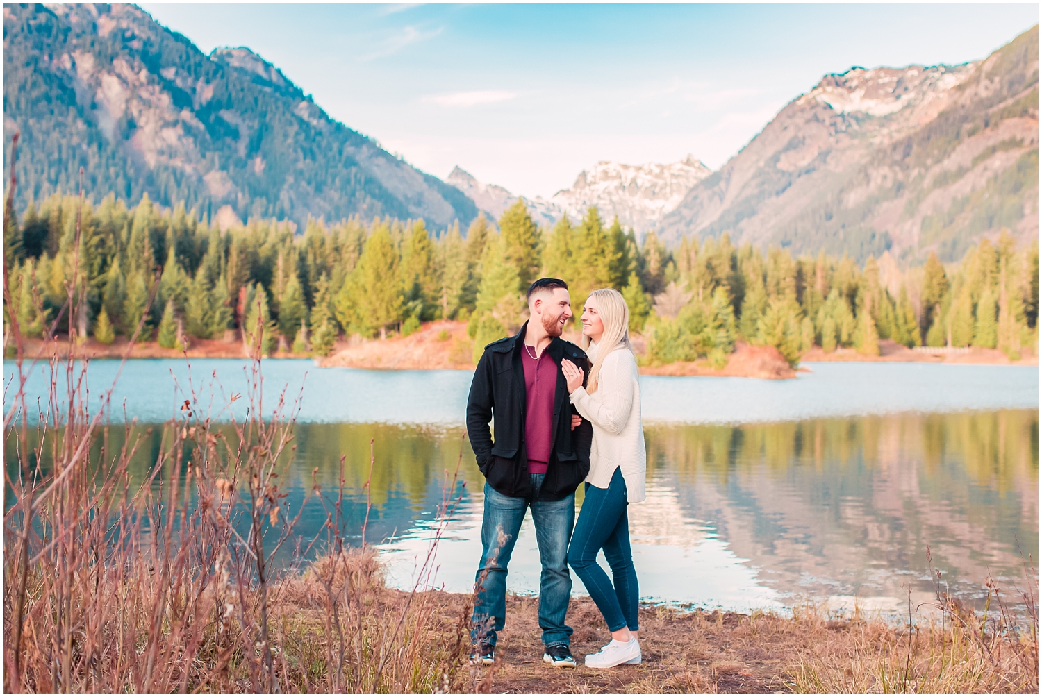 Gold Creek Pond Engagement | James & Amanda