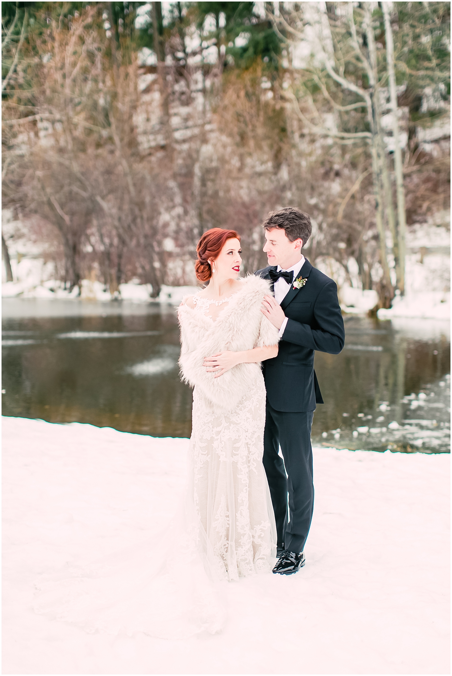 Winter Mountain Springs Lodge Wedding | Matt & Annie