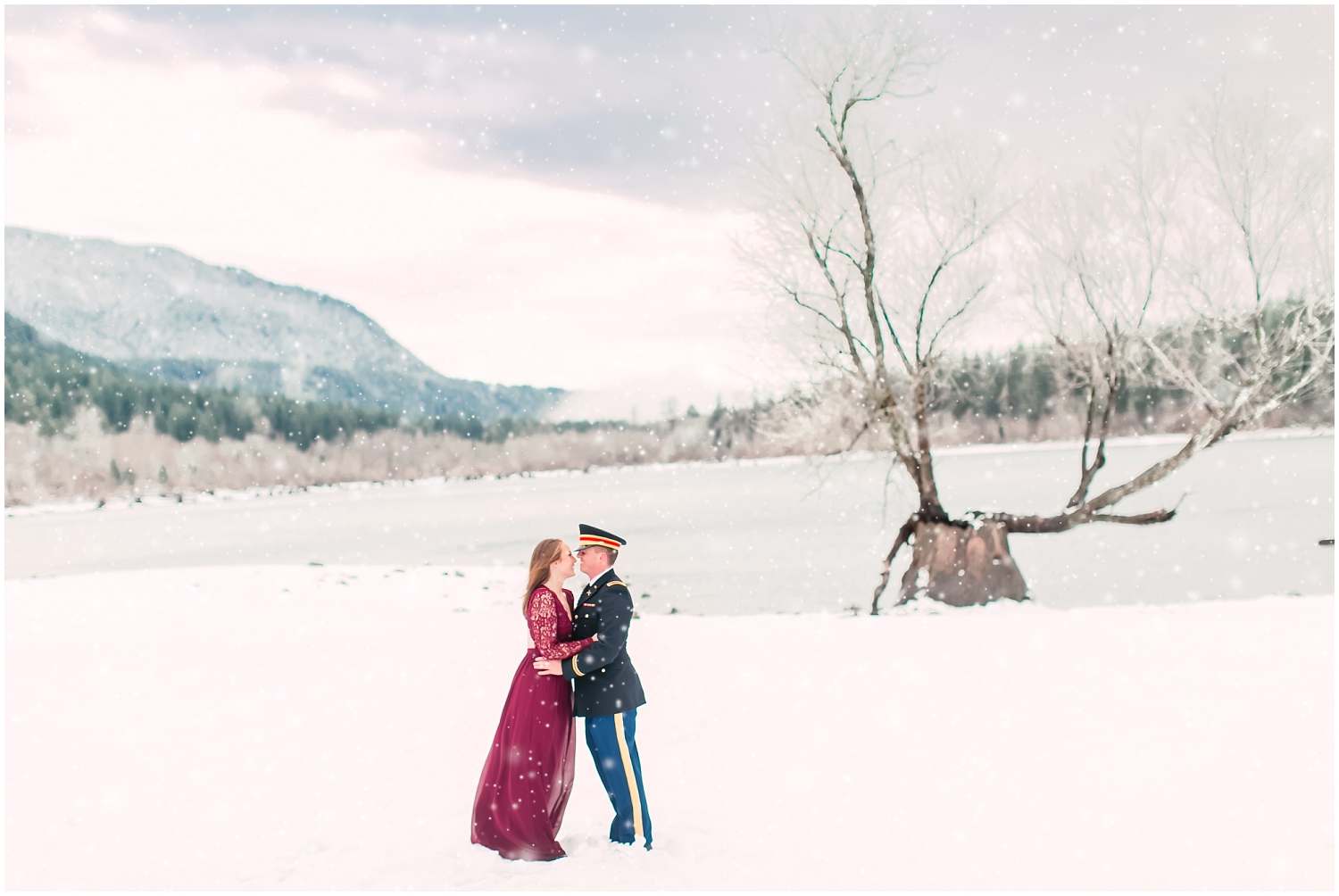 Winter Rattlesnake Lake Engagement | Jared & Erin